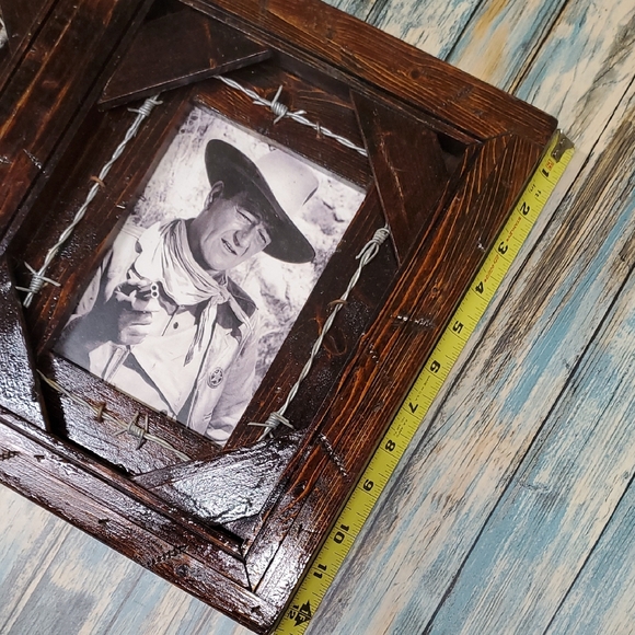 Rustic Brown Double Photo Frame - Picture 3 of 7